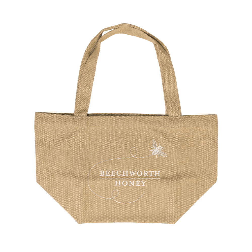 Tan Tote Small Flat Front