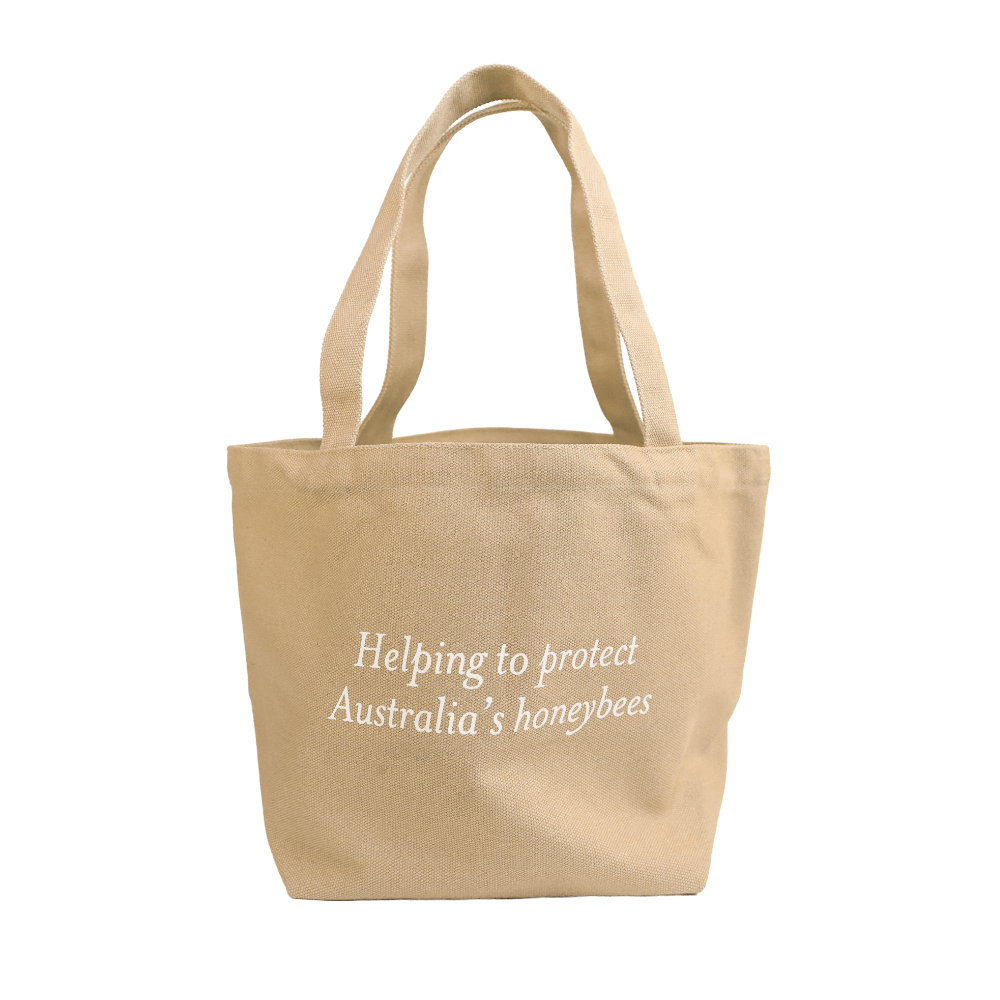 Tan Tote Small Stand Back