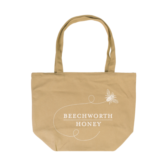 Tan Tote Large Flat Front