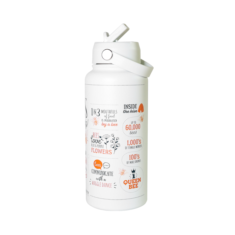 'Bees Are Amazing!' Stainless Steel Drink Bottle