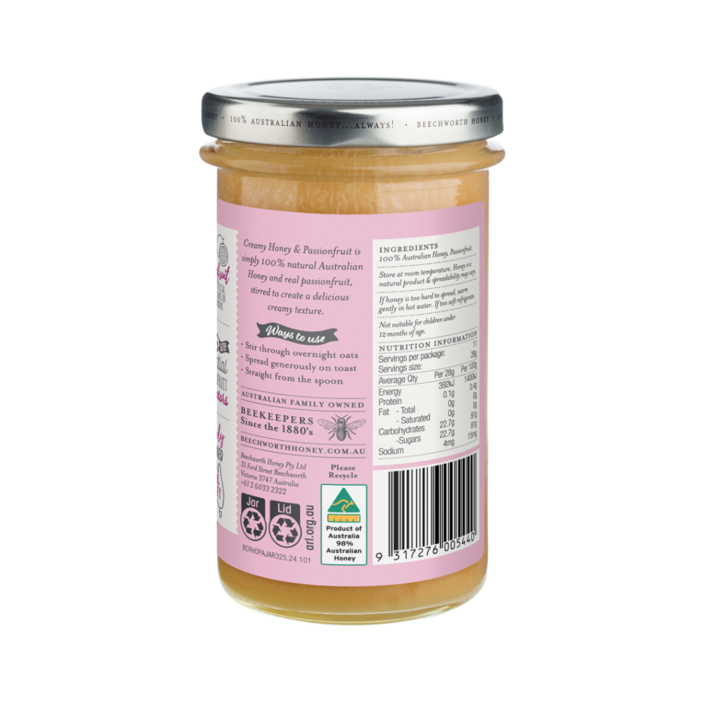 BCRHOPAJAR325_Bee-Creamy-Honey-&-Passionfruit_Jar-Back