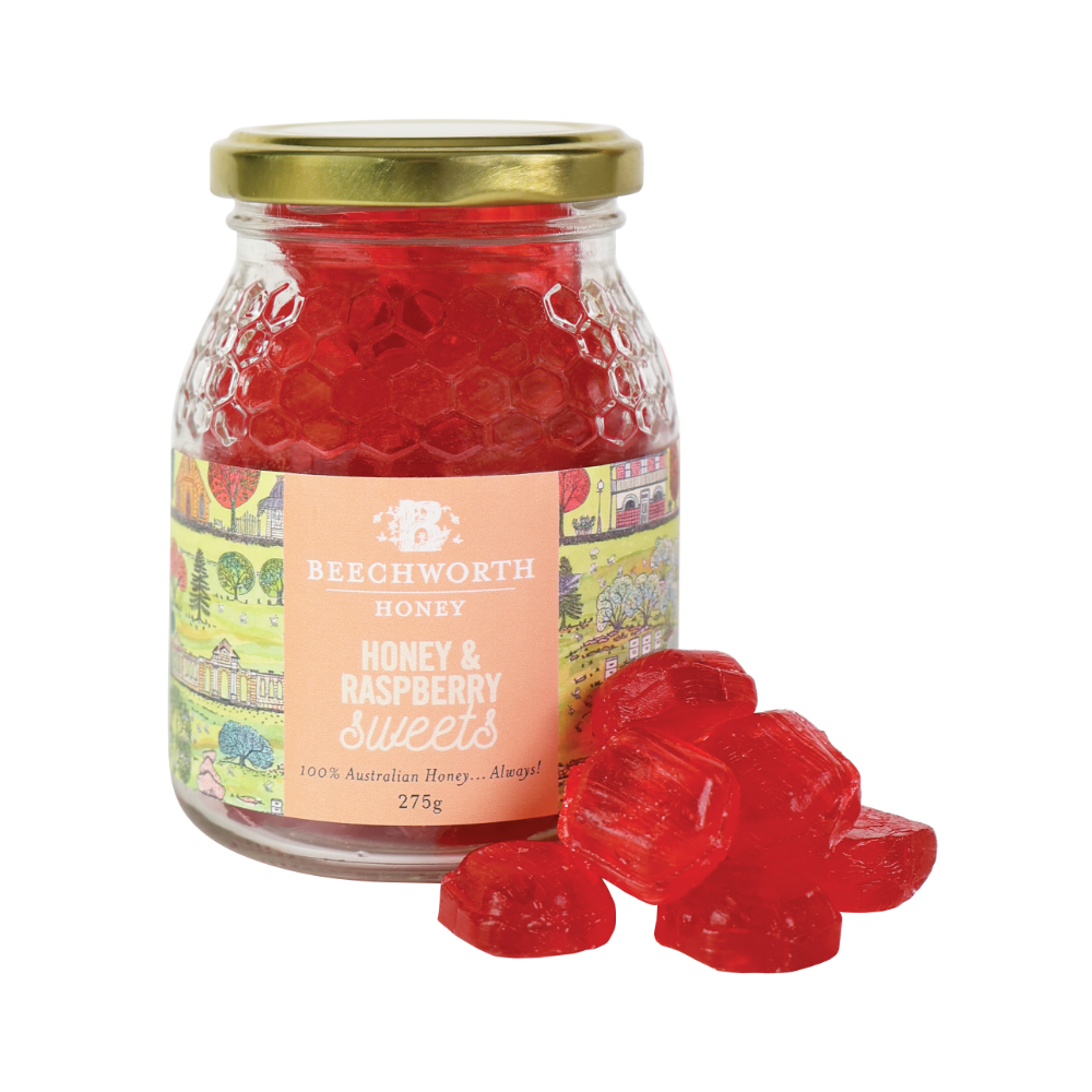 SRASJAR275_Honey-&-Raspberry-Sweets_Front-Sweets