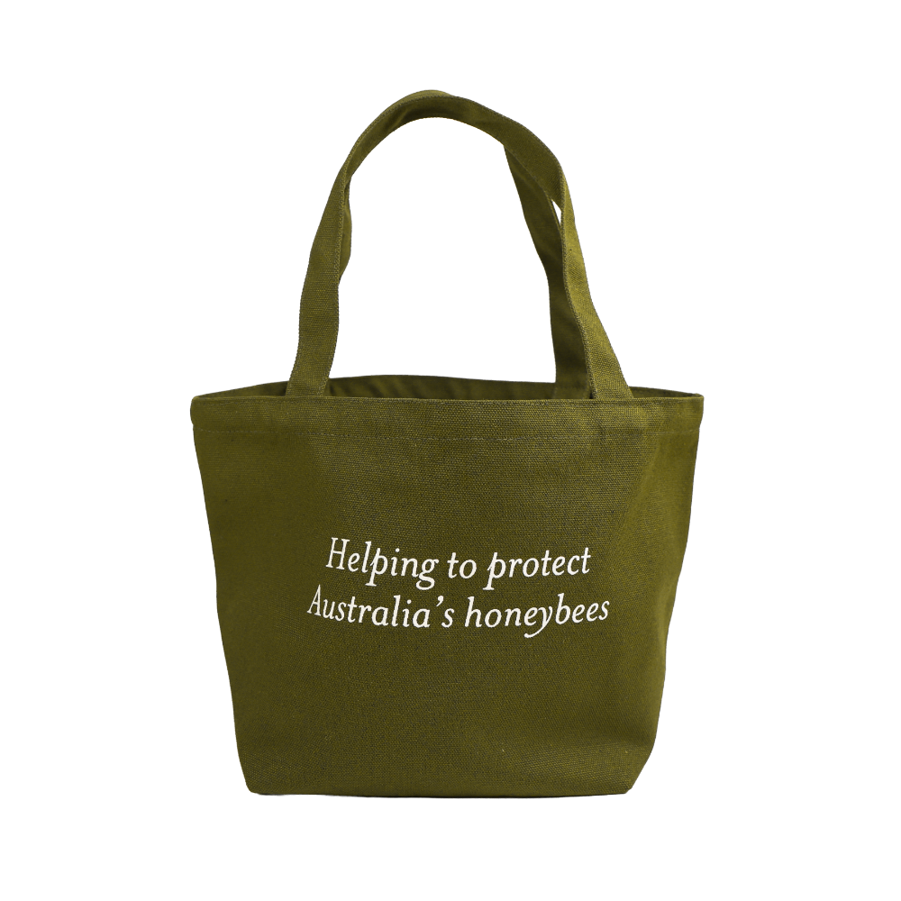 Green Tote Small Stand Back