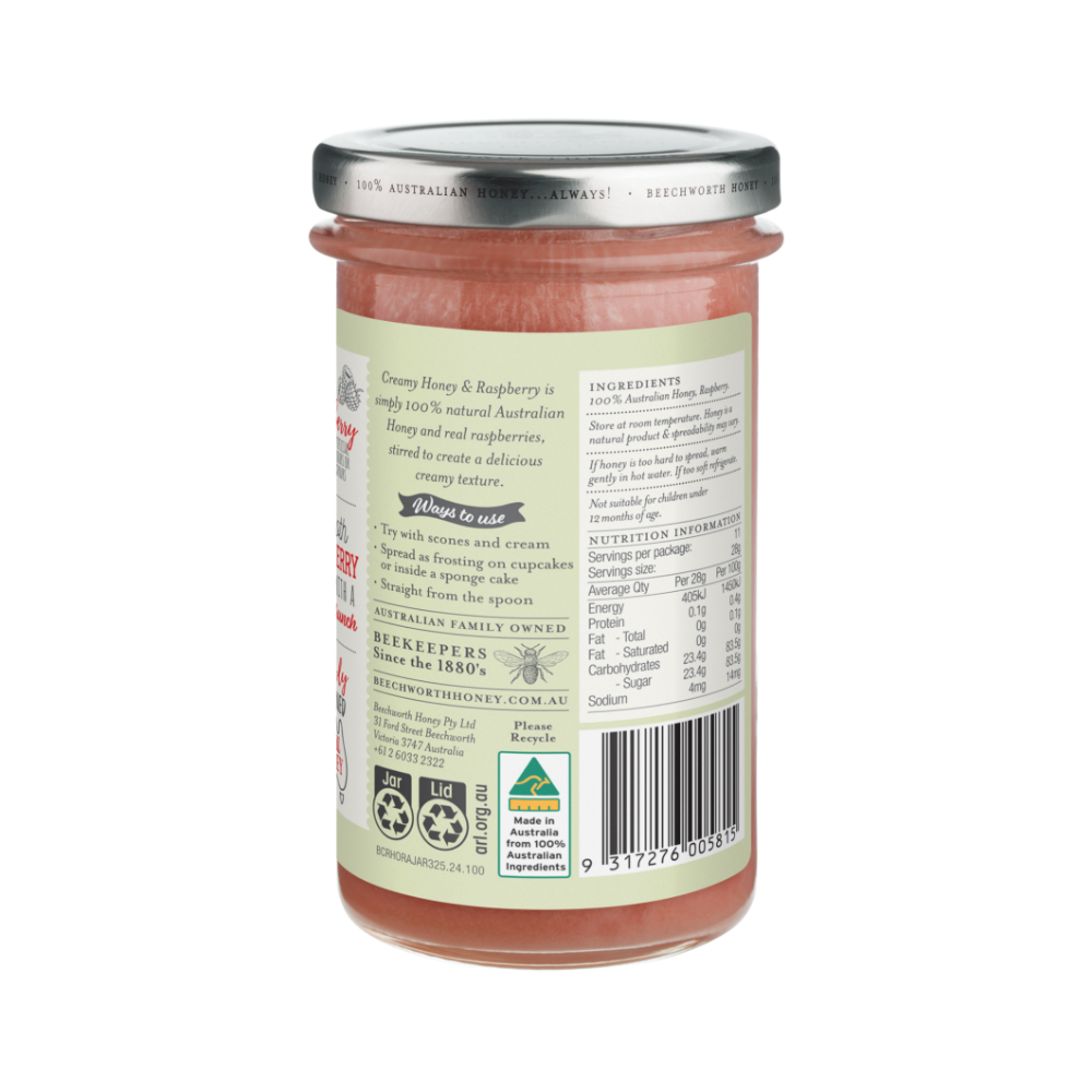 BCRHORAJAR325_Bee-Creamy-Honey-&-Raspberry_Jar-Back