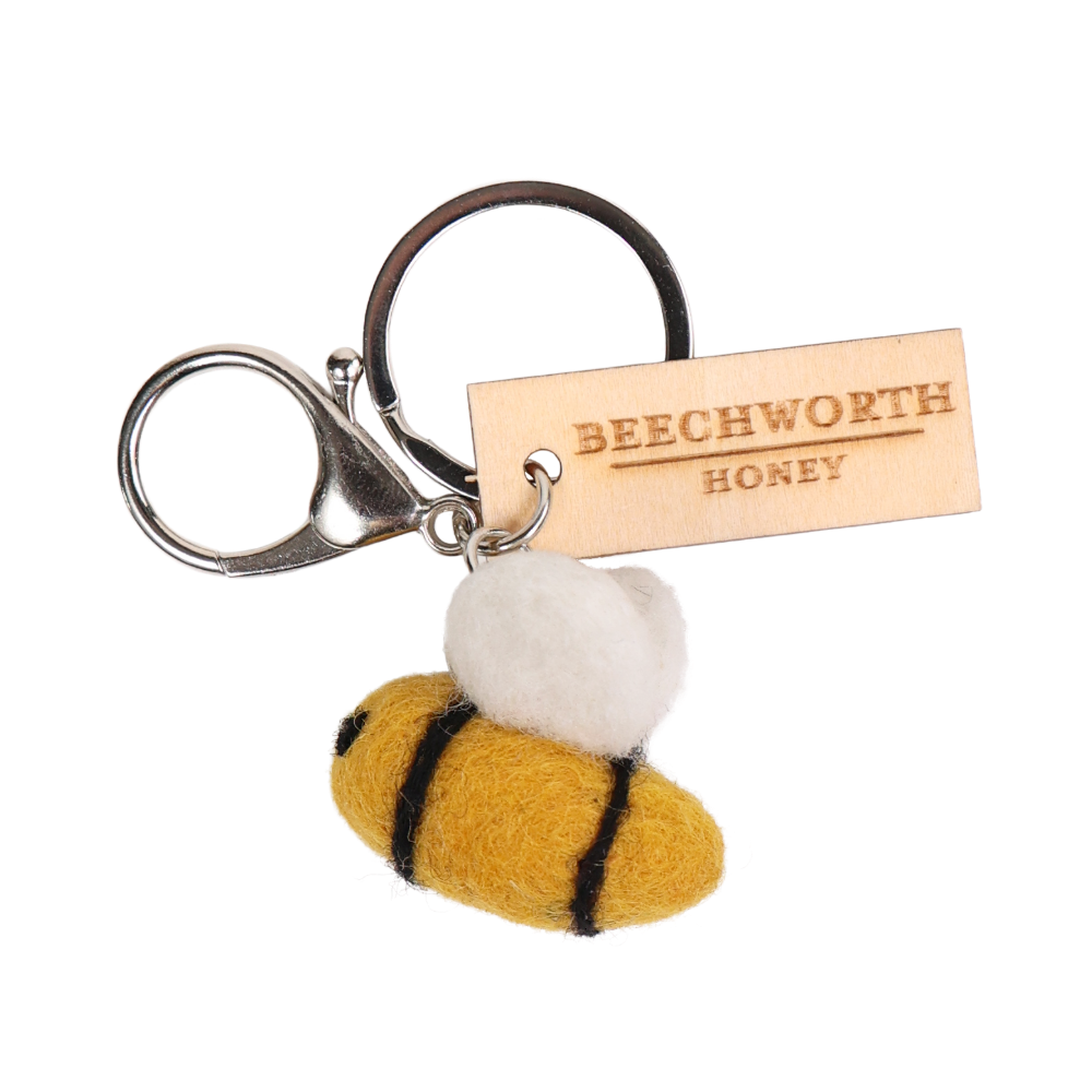 KEYRING-BEE_Felt-Bee-Keyring