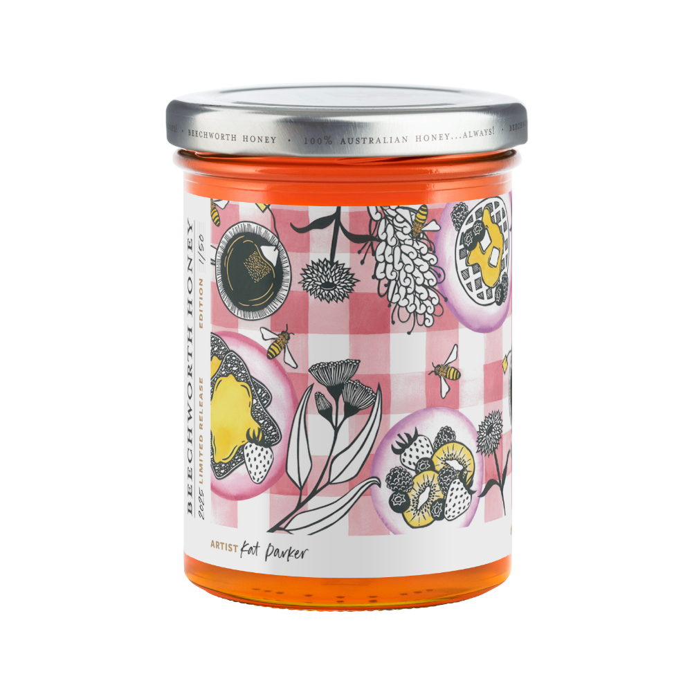 POLL25JAR550-Kat_Pollinate-Honey-2025_Kat-Parker_550g_front