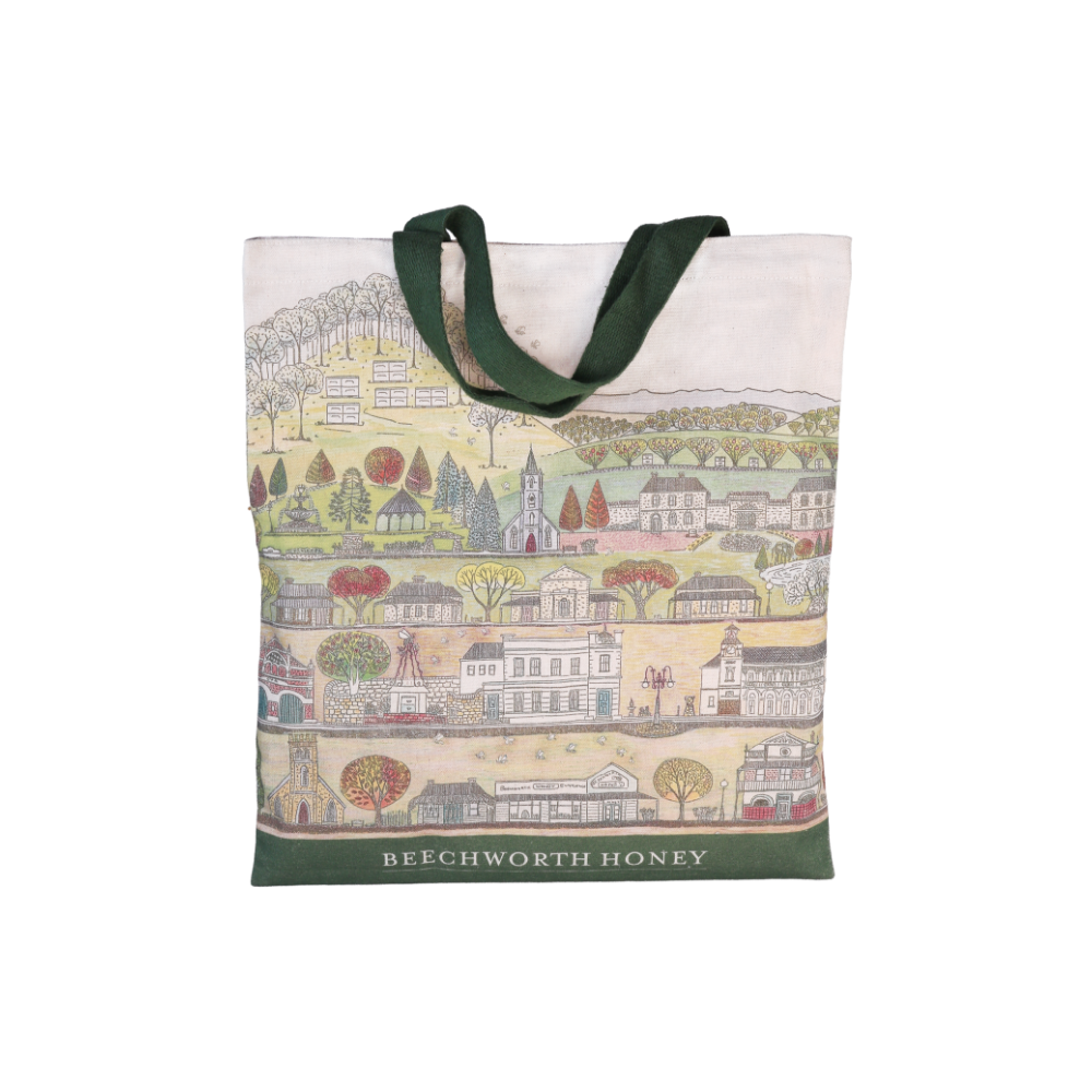 Autumn Leaves & Honey Granite Streets Tote Bag